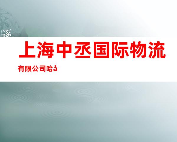 上海中丞国际物流有限公司哈尔滨分公司