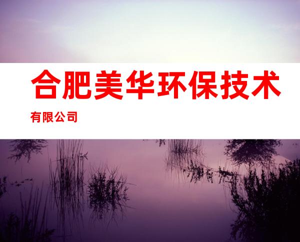 合肥美华环保技术有限公司