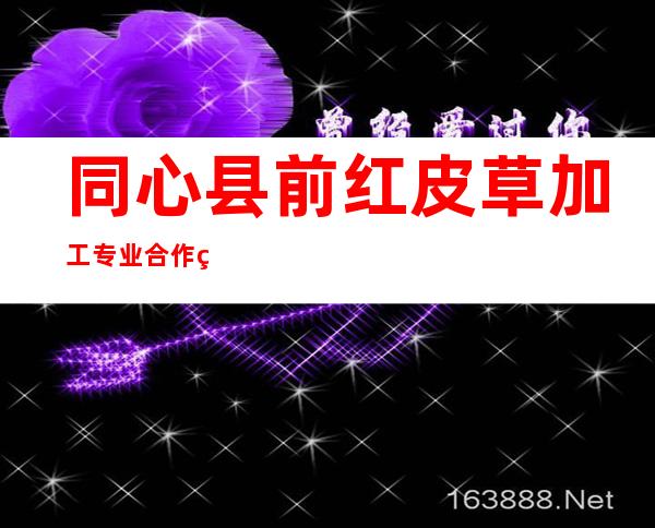 同心县前红皮草加工专业合作社