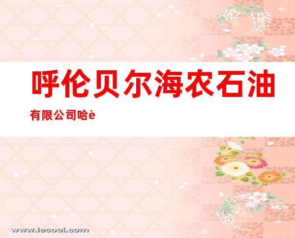 呼伦贝尔海农石油有限公司哈达图加油站