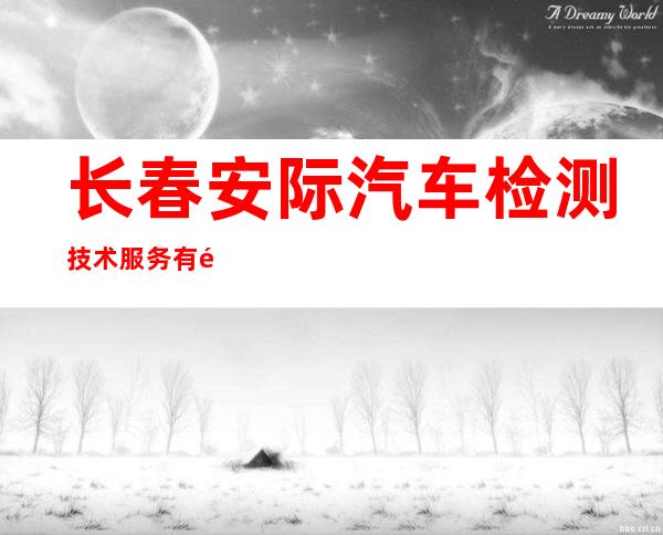 长春安际汽车检测技术服务有限公司